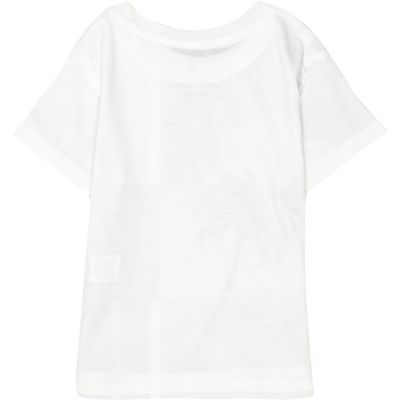 Mini boys white palm tree print t-shirt